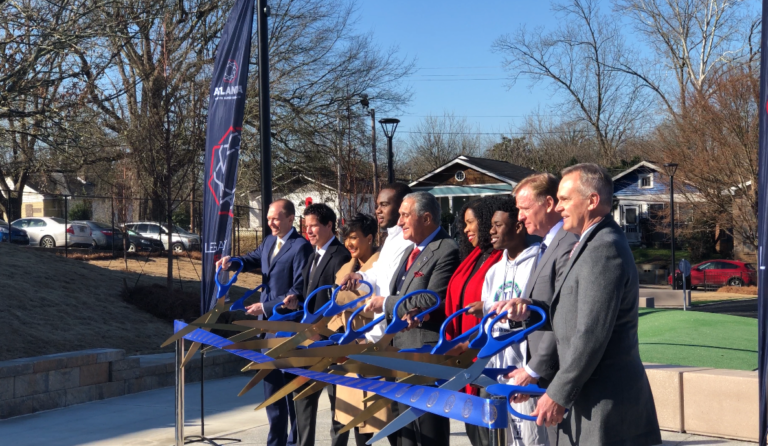 News: NFL Foundation, Arthur M. Blank Family Foundation & Atlanta Super Bowl Host Committee unveil $2.4 million renovation of the Westside’s John F. Kennedy Park